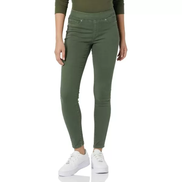 Amazon Essentials Womens Stretch PullOn Jegging Available in Plus SizeDark Green