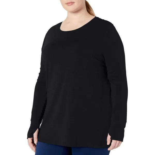 Amazon Essentials Womens Studio RelaxedFit LongSleeve TShirt Available in Plus SizeBlack