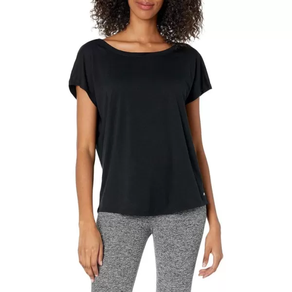 Amazon Essentials Womens Studio RelaxedFit OpenBack ShortSleeve TShirtBlack