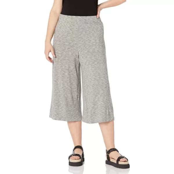 Amazon Essentials Womens Supersoft Terry RelaxedFit Culotte Pant Previously Daily RitualRayon Blend Grey Heather Space Dye