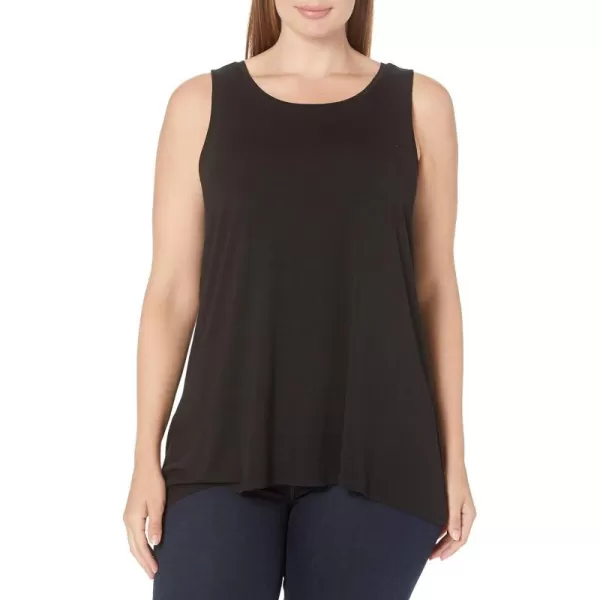 Amazon Essentials Womens Swing Tank Available in Plus SizeSustainably Sourced Rayon Blend Black