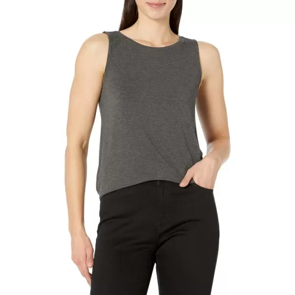 Amazon Essentials Womens Swing Tank Available in Plus SizeSustainably Sourced Rayon Blend Charcoal Heather