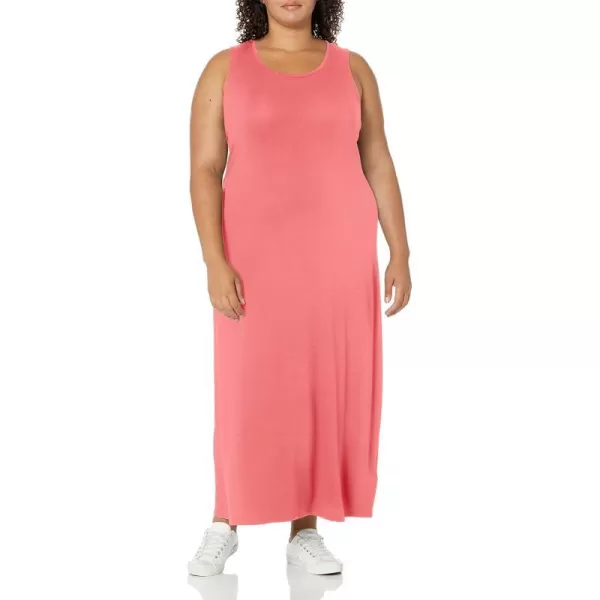 Amazon Essentials Womens Tank Maxi DressRayon Blend Hot Pink