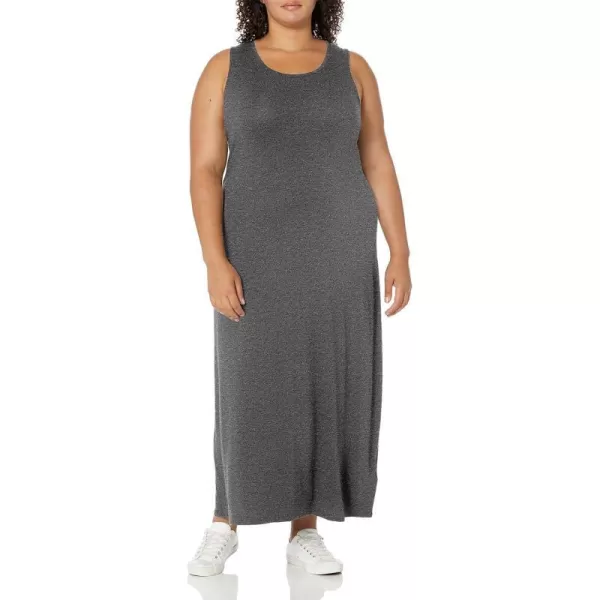 Amazon Essentials Womens Tank Maxi DressSustainably Sourced Rayon Blend Charcoal Heather