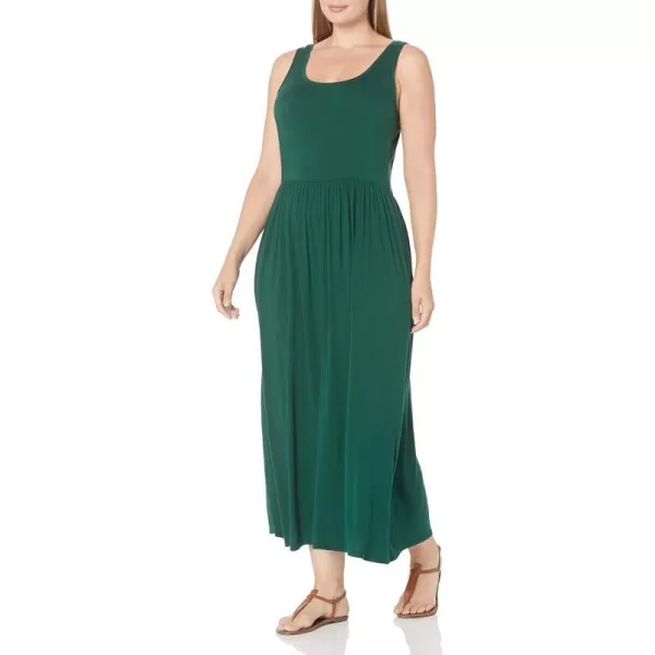 Amazon Essentials Womens Tank Waisted Maxi Dress Available in Plus SizeRayon Blend Jade Green