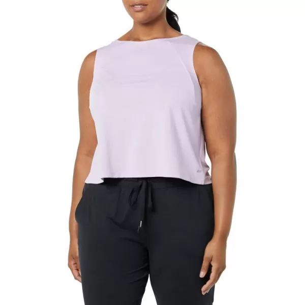 Amazon Essentials Womens Tech Stretch Cropped LooseFit TankLilac