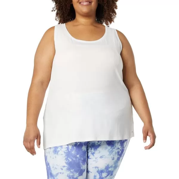 Amazon Essentials Womens Tech Stretch Racerback Tank Top Available in Plus Size Multipacks1 Bright White