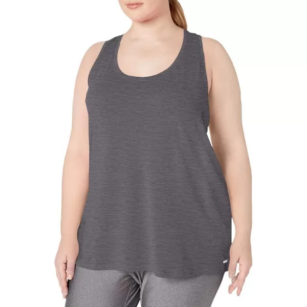 Amazon Essentials Womens Tech Stretch Racerback Tank Top Available in Plus Size Multipacks1 Charcoal Heather