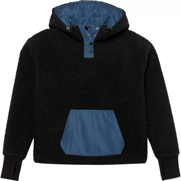 Amazon Essentials Womens Teddy Fleece Pullover Jacket Available in Plus SizeBlack