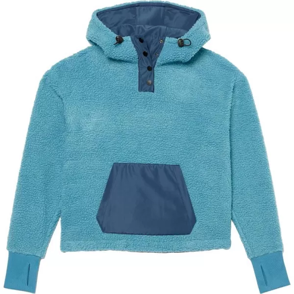 Amazon Essentials Womens Teddy Fleece Pullover Jacket Available in Plus SizeTeal Blue