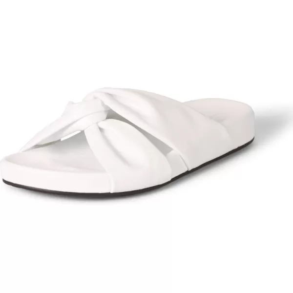 Amazon Essentials Womens Twist Slide SandalWhite