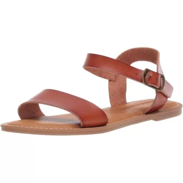 Amazon Essentials Womens Two Strap Buckle SandalTan