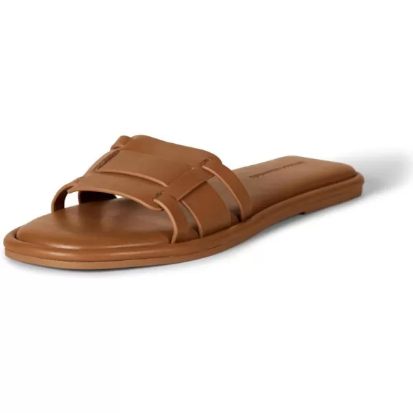 Amazon Essentials Womens Woven Padded Slide SandalBrown