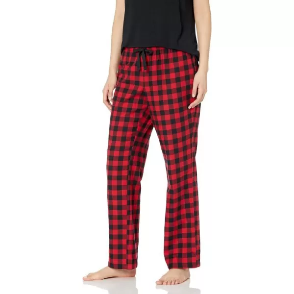 Amazon Essentials womens Flannel Sleep Pant Available in Plus SizeRed Buffalo Check