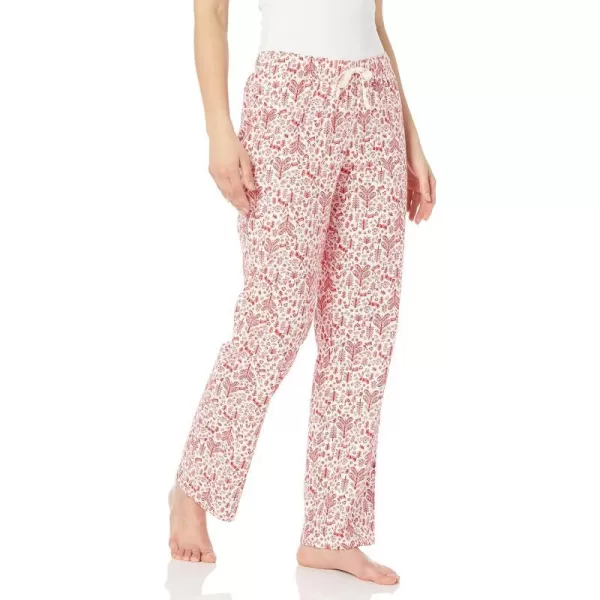 Amazon Essentials womens Flannel Sleep Pant Available in Plus SizeWhite Forest