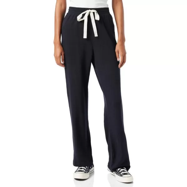 Amazon Essentials womens Lightweight Lounge Terry Pajama PantBlack