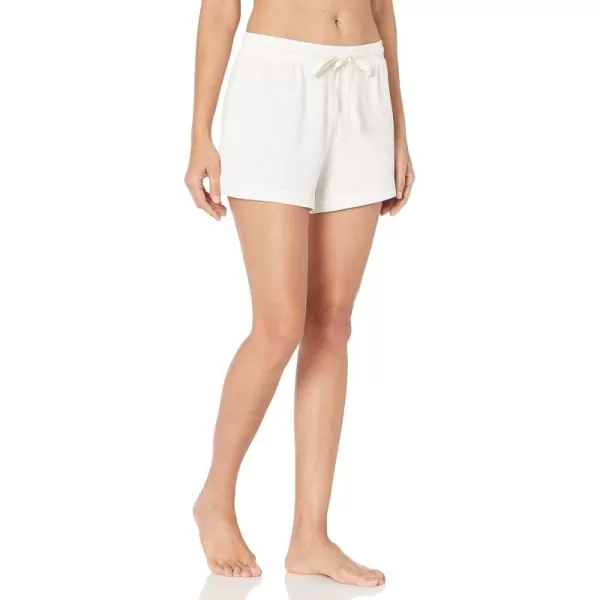 Amazon Essentials womens Lightweight Lounge Terry Pajama ShortWhite Space Dye