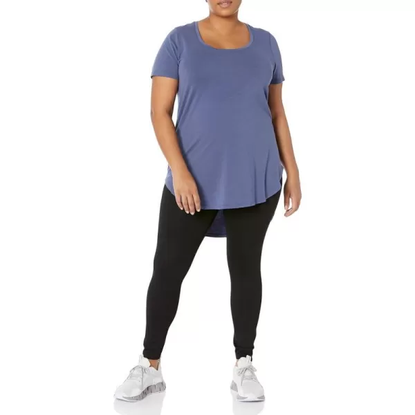 Amazon Essentials womens Soft Cotton StandardFit ExtraLong Tunic Yoga TShirt Available in Plus Size Previously Core 10Dark Navy