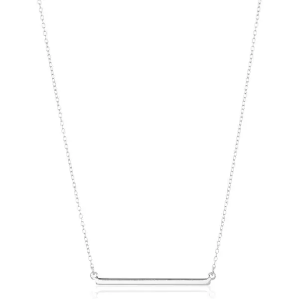 Amazon Essentials womens Sterling Silver Horizontal Bar Necklace 18Amazon Essentials womens Sterling Silver Horizontal Bar Necklace 18