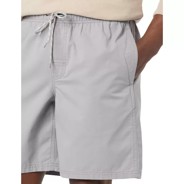 Amazon Essentials Mens 8quot Inseam RelaxedFit Drawstring Walk Short Available in Plus SizeLight Grey