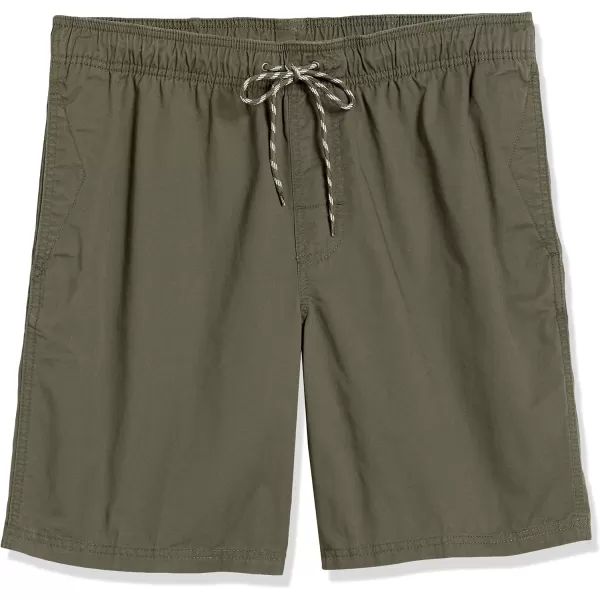 Amazon Essentials Mens 8quot Inseam RelaxedFit Drawstring Walk Short Available in Plus SizeOlive