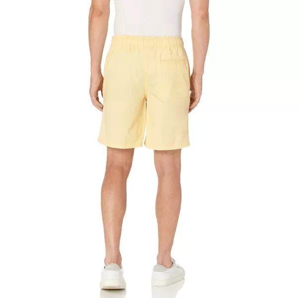 Amazon Essentials Mens 8quot Inseam RelaxedFit Drawstring Walk Short Available in Plus SizePale Yellow