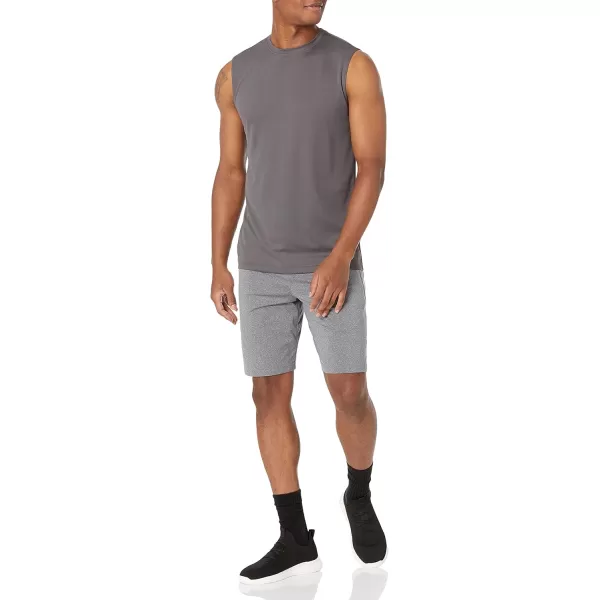 Amazon Essentials Mens Active Performance Tech Muscle Tank Pack of 2BlackDark Grey