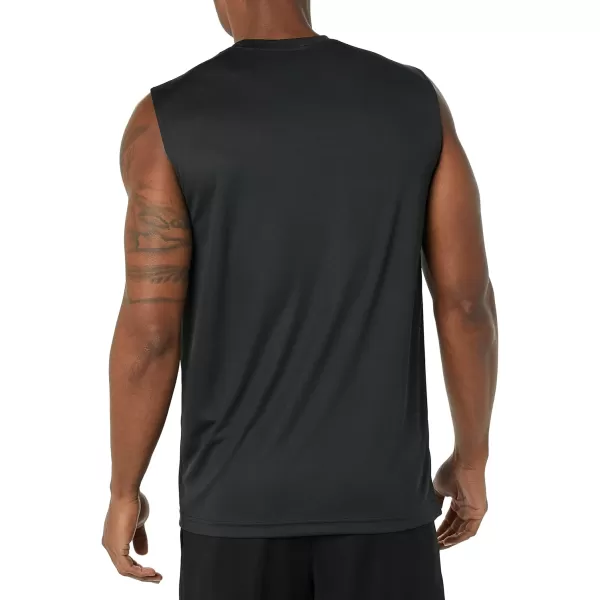 Amazon Essentials Mens Active Performance Tech Muscle Tank Pack of 2BlackLime Green