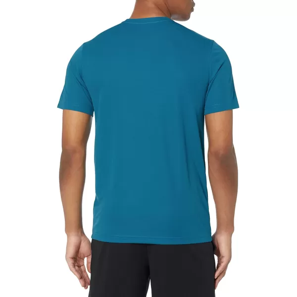 Amazon Essentials Mens Active Performance Tech TShirt Available in Big ampamp Tall Pack of 2Dark BlueTeal Blue