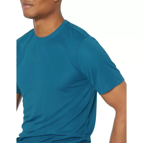 Amazon Essentials Mens Active Performance Tech TShirt Available in Big ampamp Tall Pack of 2Dark BlueTeal Blue