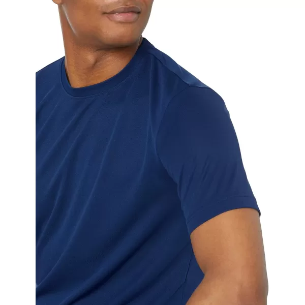 Amazon Essentials Mens Active Performance Tech TShirt Available in Big ampamp Tall Pack of 2OrangeNavy