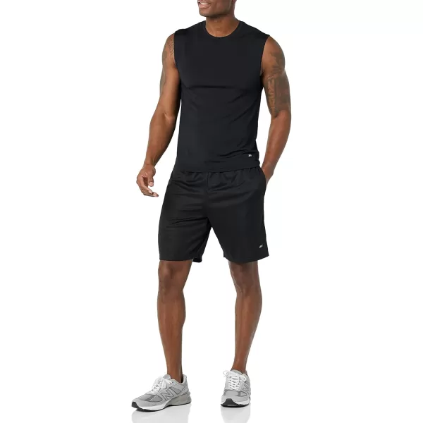 Amazon Essentials Mens Active Tech Stretch Workout Tank BaselayerBlack