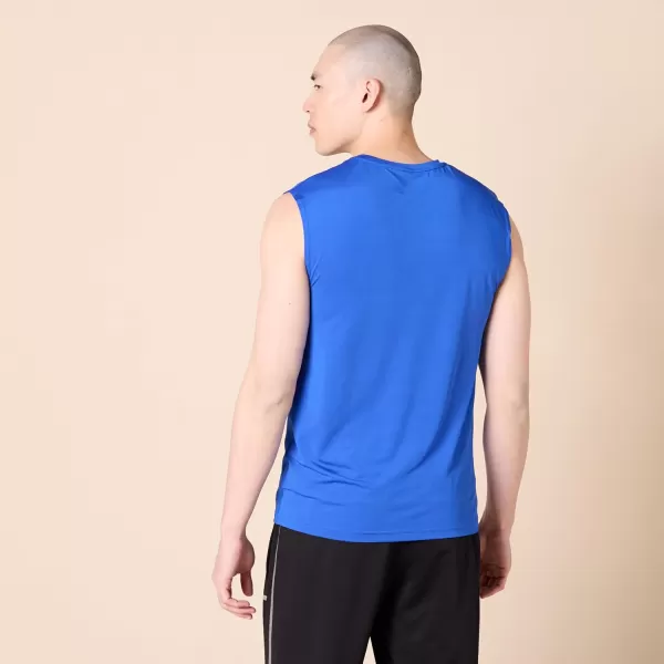 Amazon Essentials Mens Active Tech Stretch Workout Tank BaselayerBlue