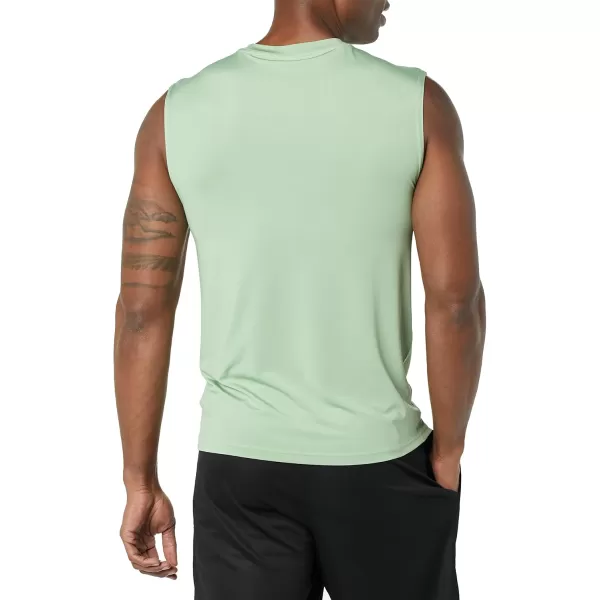 Amazon Essentials Mens Active Tech Stretch Workout Tank BaselayerSage Green