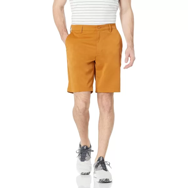 Amazon Essentials Mens ClassicFit Stretch Golf Short Available in Big ampamp TallApricot Orange