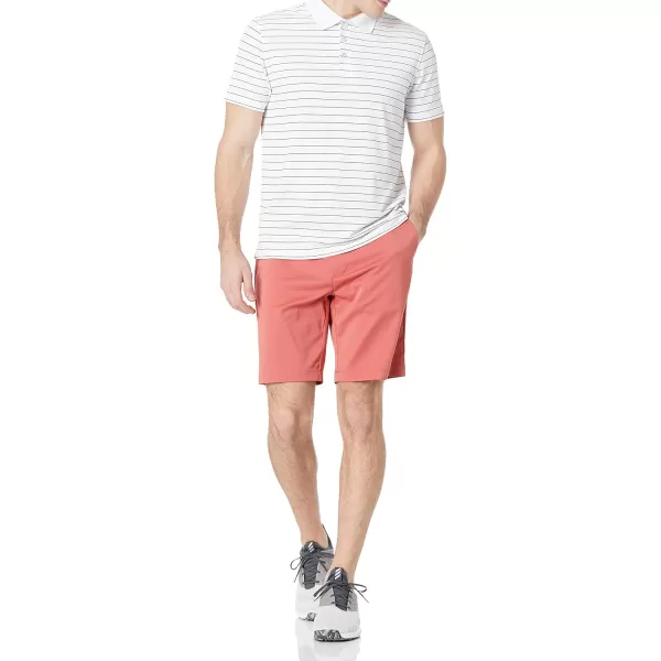 Amazon Essentials Mens ClassicFit Stretch Golf Short Available in Big ampamp TallWashed Red