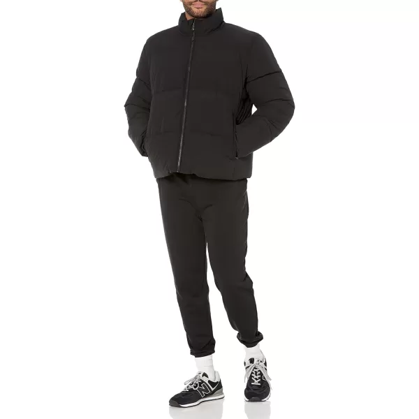 Amazon Essentials Mens Mock Neck Puffer Available in Big ampamp TallBlack