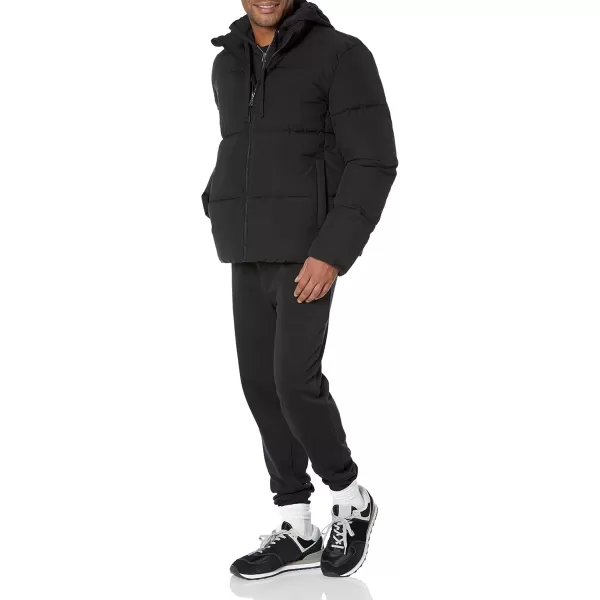 Amazon Essentials Mens Mock Neck Puffer Available in Big ampamp TallBlack