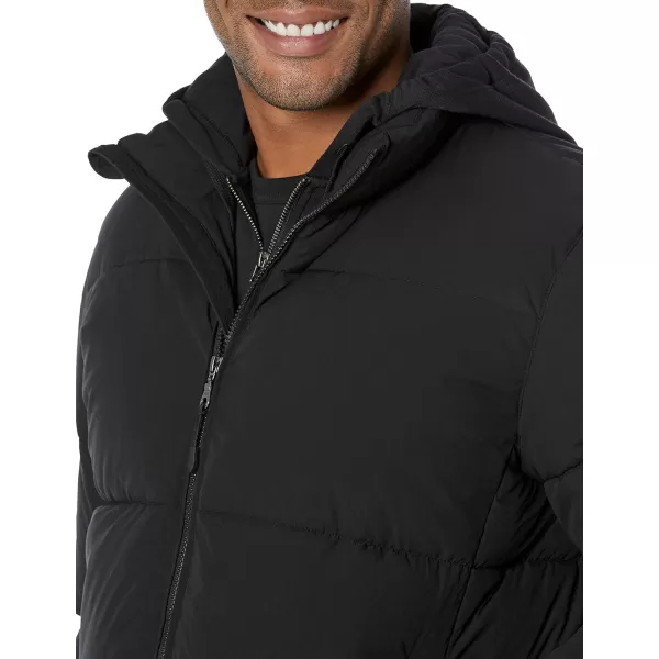 Amazon Essentials Mens Mock Neck Puffer Available in Big ampamp TallBlack