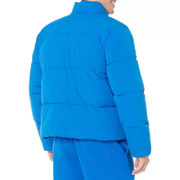 Amazon Essentials Mens Mock Neck Puffer Available in Big ampamp TallBright Blue