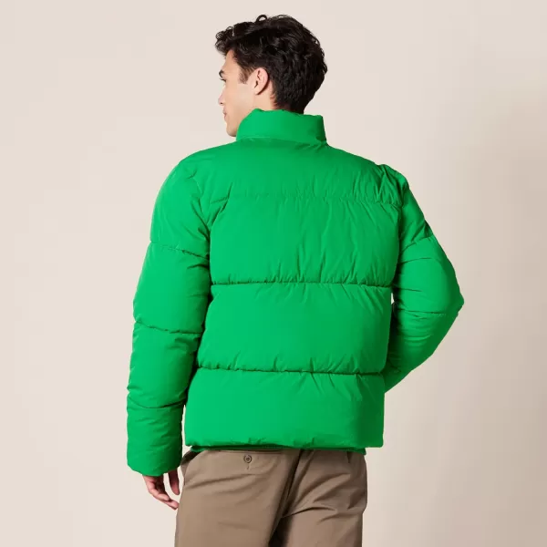 Amazon Essentials Mens Mock Neck Puffer Available in Big ampamp TallGreen