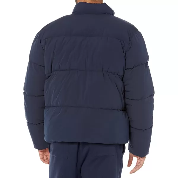 Amazon Essentials Mens Mock Neck Puffer Available in Big ampamp TallNavy