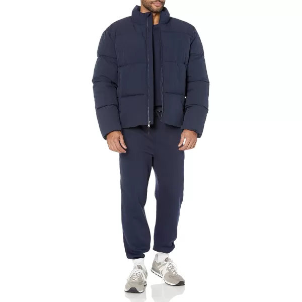 Amazon Essentials Mens Mock Neck Puffer Available in Big ampamp TallNavy