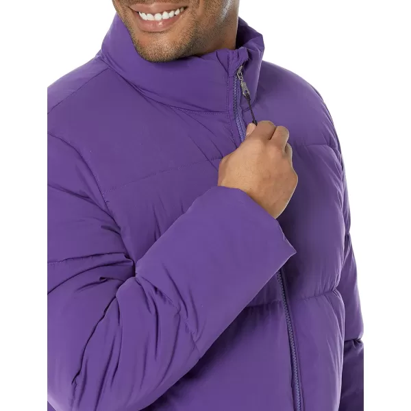 Amazon Essentials Mens Mock Neck Puffer Available in Big ampamp TallPurple