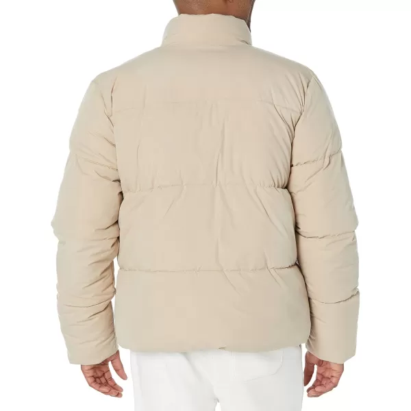 Amazon Essentials Mens Mock Neck Puffer Available in Big ampamp TallTan