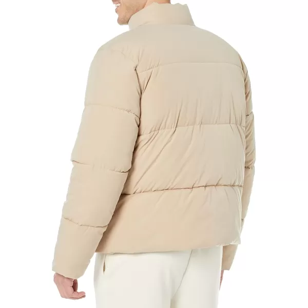 Amazon Essentials Mens Mock Neck Puffer Available in Big ampamp TallTan