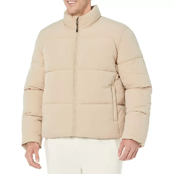 Amazon Essentials Mens Mock Neck Puffer Available in Big ampamp TallTan