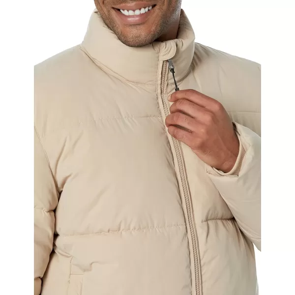 Amazon Essentials Mens Mock Neck Puffer Available in Big ampamp TallTan