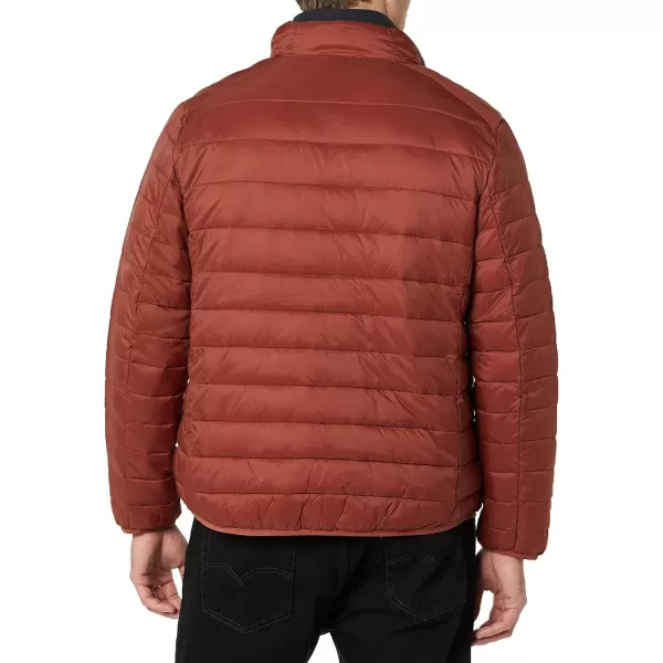 Amazon Essentials Mens Packable Lightweight WaterResistant Puffer Jacket Available in Big ampamp TallEarth Red