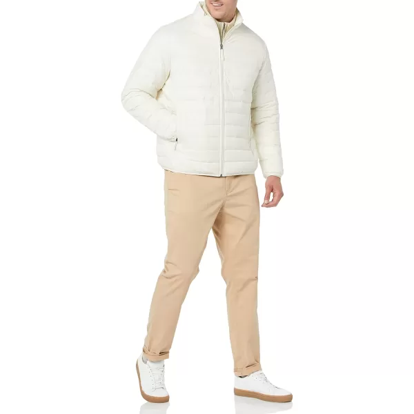 Amazon Essentials Mens Packable Lightweight WaterResistant Puffer Jacket Available in Big ampamp TallLight Beige